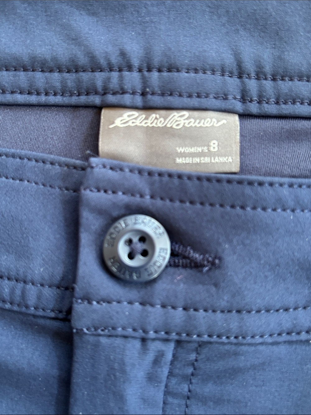 Eddie Bauer Blue Stretch Cargo Skort Size 8 - Picture 3 of 5